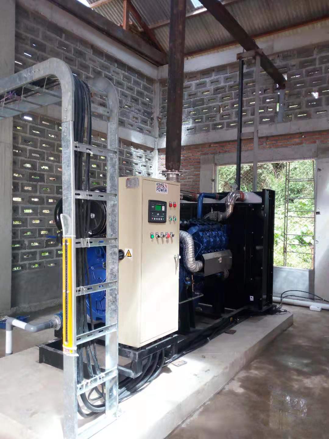 東南亞沼氣機(jī)組客戶現(xiàn)場(chǎng)